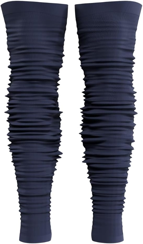 KUTFTBL Pre-Scrunched Football Leg Sleeves with Built-In Hidden Elastic Bands Performance Fabric Above or Below the Knee