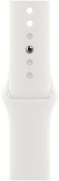 Apple Watch Series 8 [GPS, 41mm] - Silver Aluminum Case with White Sport Band - S/M (Renewed)