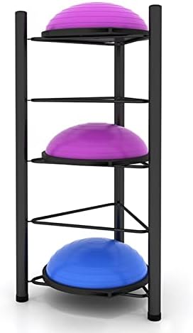 Exercise Ball Storage Rack - Home Gym Organizer for 3/5/6/7 Tier Floor Stand - Holds Bosu, Slam, Bowling & Medicine Balls - Durable, Space-Saving Design