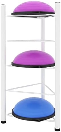 Half Balance Ball Storage Rack - Tier Floor Stand Organizer for Home Gym, Perfect for Bosu, Slam Balls, and Medicine Balls - Efficient Exercise Equipment Storage Solution