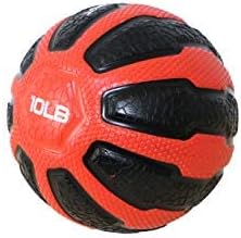 GYMENIST Rubber Medicine Ball with Textured Grip, Available in 9 Sizes, 2-20 LB, Weighted Fitness Balls,Improves Balance and Flexibility - Great for Gym, Exercise, Workouts