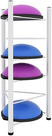 Balance Ball Storage Rack - Home Gym Equipment Organizer for Exercise Balls, 3/5/6/7 Tier Floor Stand for Bosu, Slam, Bowling, and Medicine Balls