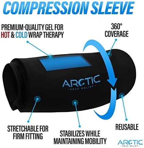 2 Pack - Premium Cold Therapy Compression Ice Sleeve, Knee Ice Pack Wrap for Injuries, Elbow, Quad & Hamstring Relief, Flexible & Reusable Cold Wrap Recovery for Meniscus, ACL, MCL, Ice & Heat Therapy
