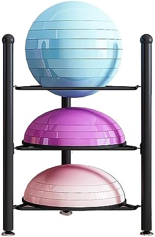 Balance Ball Storage Rack - Home Gym Equipment Organizer for Exercise Balls, 3/5/6/7 Tier Floor Stand for Bosu, Slam, Bowling, and Medicine Balls