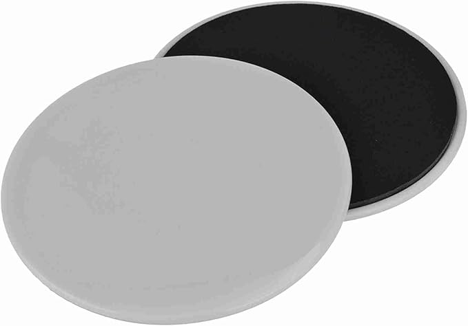 Fitness Gliding Disc 2PCS, Slider Sport Full Body Workout Core Stabilization, ABS Exercise Sliding Glidings Discs (Gray)