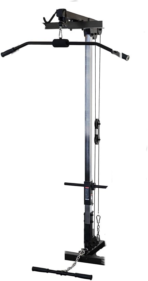 Body-Solid (BFLA100) Power Rack Lat Attachment - Transform Your Power Cage (BFPR100r) into a Home Gym with High and Low Pulley System for Lat Pulldowns, Rows, Biceps Curls, Shrugs