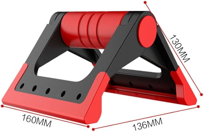 Toddmomy Foldable Push-up Stand Pair Portable Exercise Handles for Home Strength Training Compact Push up Bars for Floor Workouts with Rotating Arm Support 6.3 Inch Fitness Equipment