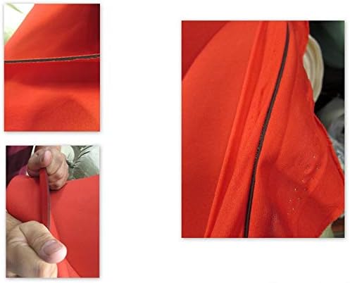 Neoprene Bonded Sponge Waterproof Wetsuit Fabric Black 1MM, 2MM, 3MM, 4MM, 5MM Thick Sold by The Foot and Yard (3mm - by The Foot (Red))