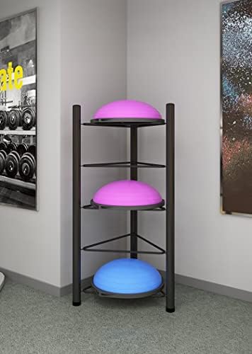 Exercise Ball Storage Rack - Home Gym Organizer for 3/5/6/7 Tier Floor Stand - Holds Bosu, Slam, Bowling & Medicine Balls - Durable, Space-Saving Design