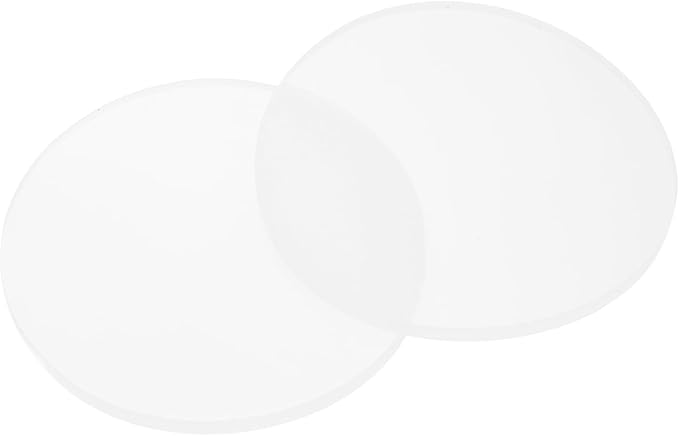 PATIKIL Glass Table Top Anti Slip Pads, 10Pcs 60mm Dia x 3mm Thick Clear Glasses Tables Silicone Bumper Pad for Photo Frame Furniture Kitchen Cabinets DIY Home Craft, White