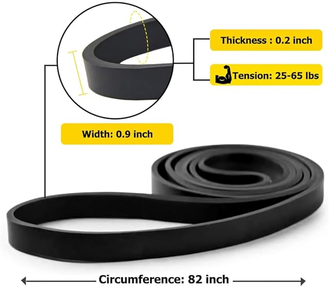 ROSAPOAR Resistance Band Pull up Band Fitness Exercise Bands Natural Latex for Workout Body Stretch Powerlifting Band Fitness Sport Training at Home/The Gym