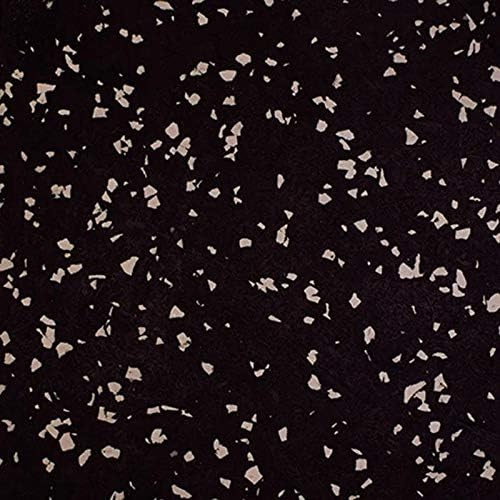 Playsafer Genaflex Rubber Gym Floor Mat, Heavy Duty Commercial Protective Gym Flooring Roll - 8mm Thick (10% Grey, 4' X 4')
