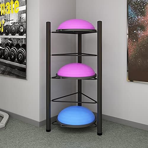 Exercise Ball Storage Rack - Home Gym Organizer for 3/5/6/7 Tier Floor Stand - Holds Bosu, Slam, Bowling & Medicine Balls - Durable, Space-Saving Design