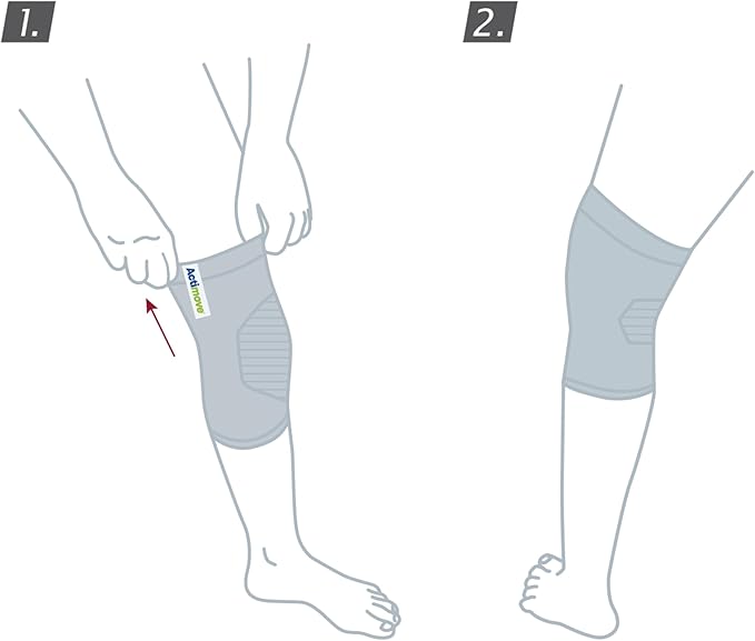 Actimove Everyday Supports Mild Knee Support - Mild Support, Lightweight, Easy to Apply for Slightly Swollen and Aching Knees – White, X-Large