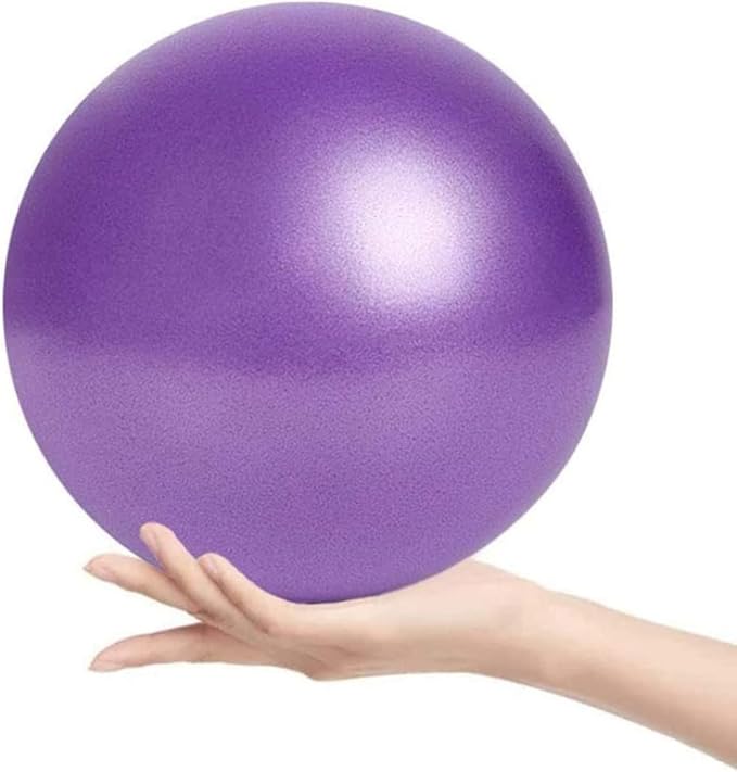 Small Exercise Ball Anti-Burst Non-Slip Stability 9 Inch with Inflatable Straw Mini Pilates Balls Ideal for Yoga Exercise Pilates Physical Therapy Stretching Core Fitness