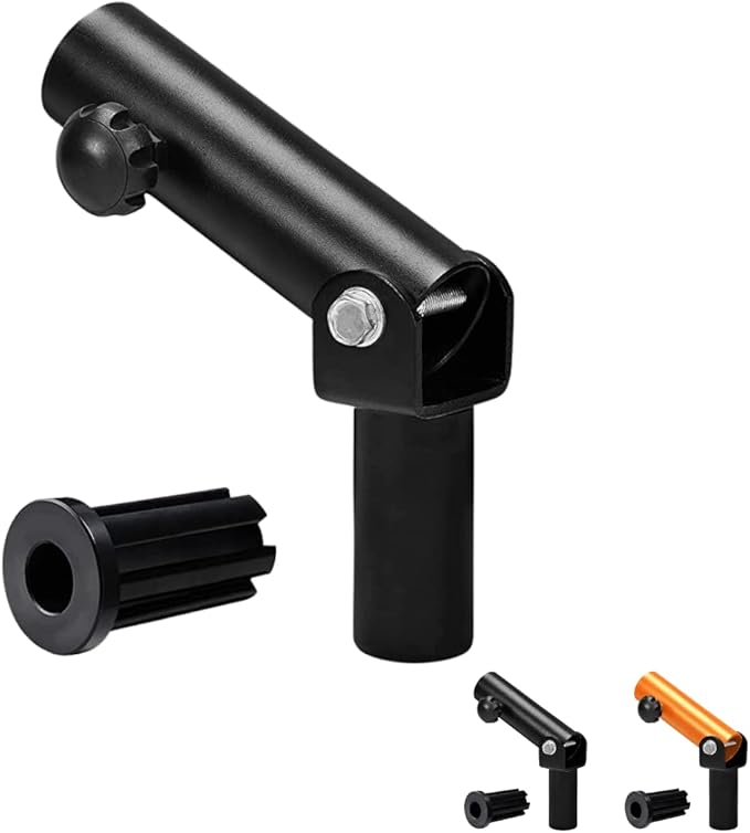Yes4All T-Bar Row Plate Post Insert Landmine Attachment – Fit 1" & 2” Olympic Bars – Full 360° Swivel & Easy to Install