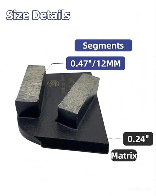Concrete Floor Grinding Disc, Metal Bond Diamond Tooling for Concrete Preparation Thin Epoxy Remove, Compatible with Lavina Original Quick Change System Grinders, 16/20 Medium Bond, 9PCS