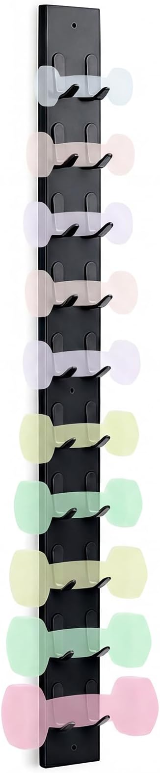 Zonon Dumbbell Wall Rack 10 Capacity Metal Heavy Duty Dumbbell Storage Holder for Space-Saving Home Gym Hardware Included