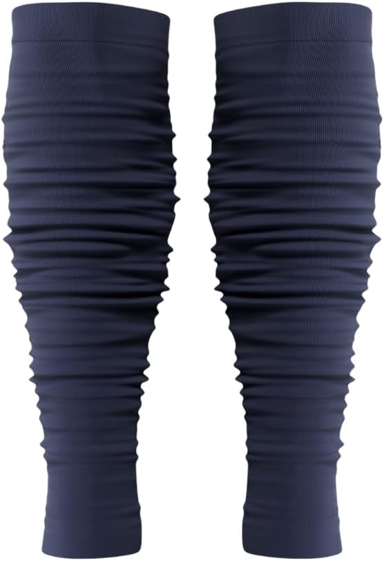 KUTFTBL Pre-Scrunched Football Leg Sleeves with Built-In Hidden Elastic Bands Performance Fabric Above or Below the Knee