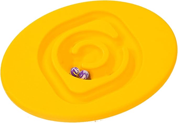 shenruifa Maze Balance Board, Conduct Perception Training Snail Balance Board Enhance Coordination Abilities Balancing Games for Indoor Play (Yellow)