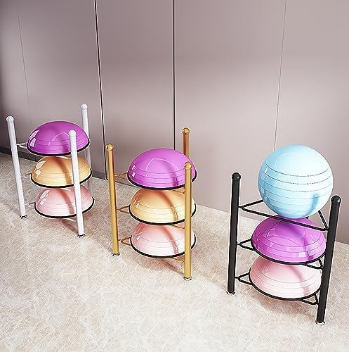 Balance Ball Storage Rack - Home Gym Equipment Organizer for Exercise Balls, 3/5/6/7 Tier Floor Stand for Bosu, Slam, Bowling, and Medicine Balls