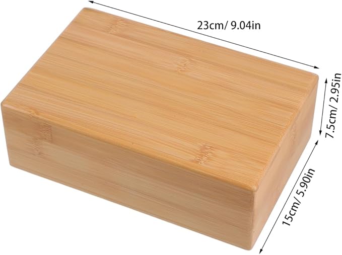 KESYOO 1PC Natural Yoga Block Lightweight Wooden Practice Aid for Home Fitness Smooth Surface for Comfortable Yoga Sessions Portable Exercise Tool Supports Flexibility and Balance