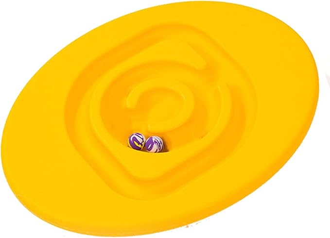 shenruifa Maze Balance Board, Conduct Perception Training Snail Balance Board Enhance Coordination Abilities Balancing Games for Indoor Play (Yellow)