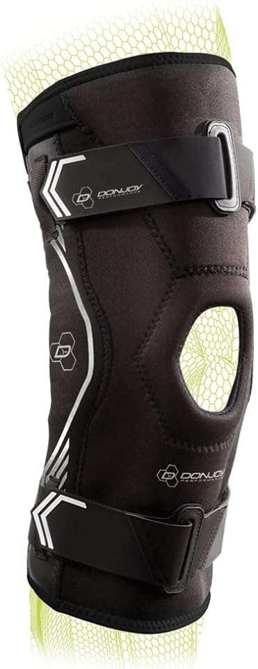 DonJoy Performance Bionic Drytex Hinged Knee Sleeve – Patella Support, Knee Sprains, Hyperextension, Meniscus and Arthritis