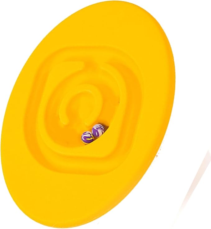 shenruifa Maze Balance Board, Conduct Perception Training Snail Balance Board Enhance Coordination Abilities Balancing Games for Indoor Play (Yellow)