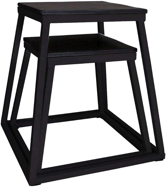 Ader Plyometric Platform Box Set- 12", 18" & 24" Black