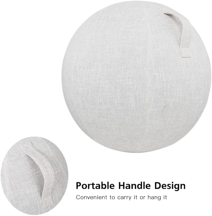 Karlak 55cm/65cm/75cm Cotton+Linen ive Yoga Ball Cover Exise Ball ion Skin Wrap Accessory