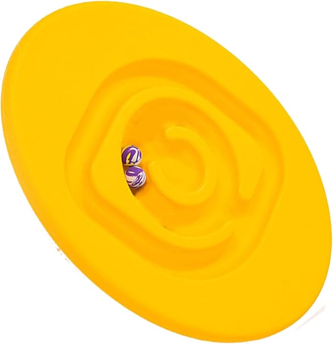 shenruifa Maze Balance Board, Conduct Perception Training Snail Balance Board Enhance Coordination Abilities Balancing Games for Indoor Play (Yellow)