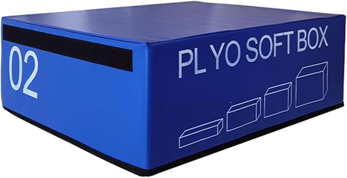 Box Jump, Soft Foam Enhanced Box Jump, Plyometric Training Box, Stackable Box Jump, Used for Jump Training, Pressure Training and Physical Training. Suitable for Home Gym Exercise