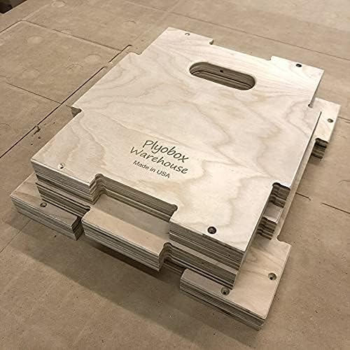 3 in 1 Plyometric Box: 12"x14"x16" Flatpack Puzzle Pieces