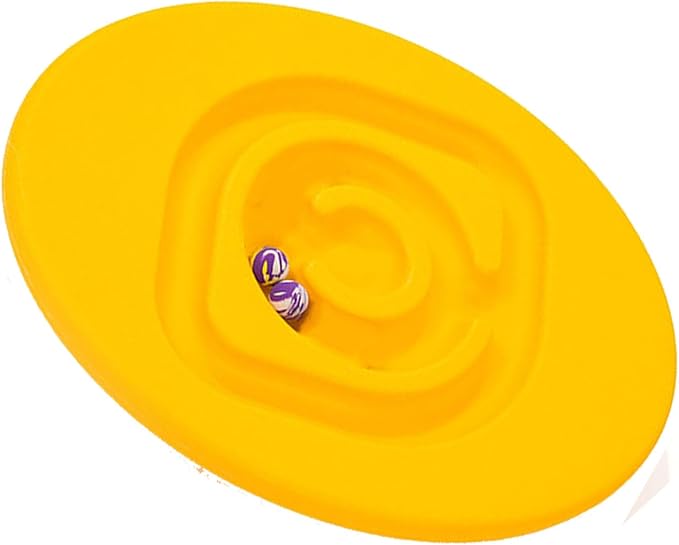 shenruifa Maze Balance Board, Conduct Perception Training Snail Balance Board Enhance Coordination Abilities Balancing Games for Indoor Play (Yellow)