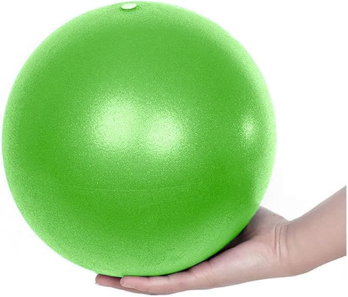 Small Exercise Ball Anti-Burst Non-Slip Stability 9 Inch with Inflatable Straw Mini Pilates Balls Ideal for Yoga Exercise Pilates Physical Therapy Stretching Core Fitness
