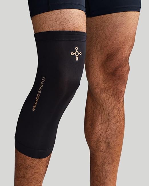 Tommie Copper Unisex Core Compression Knee Sleeve - Black - Small