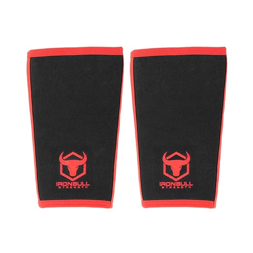 Iron Bull Strength Knee Sleeves for Powerlifting (7mm) - Weightlifting Knee Compression Sleeve for Squats - Knee Brace Support for Gym, Workout, Fitness (X-Large)