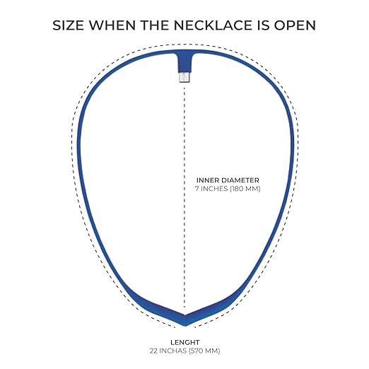 Upright Magnetic Necklace (Necklace Only) for GO S and GO 2 Posture Corrector Trainer (Navy Blue)