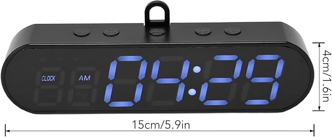 Portable Gym Timer, Interval Timer for Workout with Time Rounds, Stopwatch, Alarm Clock, Countdown, 1000mAh Large Battery Workout Clock for Tabata Fitness