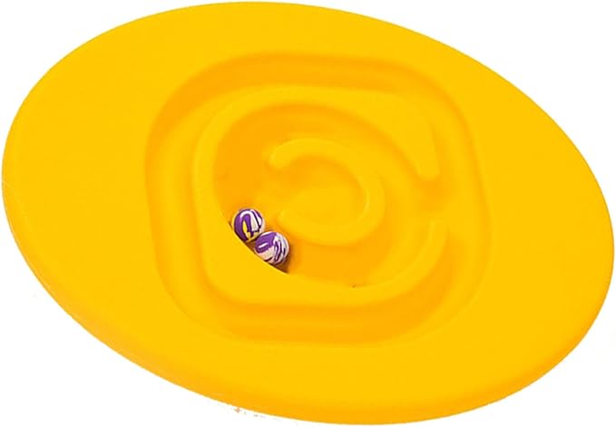 shenruifa Maze Balance Board, Conduct Perception Training Snail Balance Board Enhance Coordination Abilities Balancing Games for Indoor Play (Yellow)