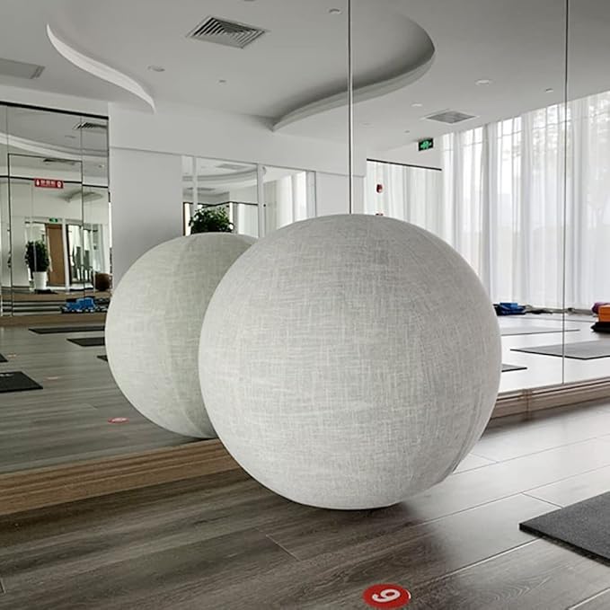 Karlak 55cm/65cm/75cm Cotton+Linen ive Yoga Ball Cover Exise Ball ion Skin Wrap Accessory