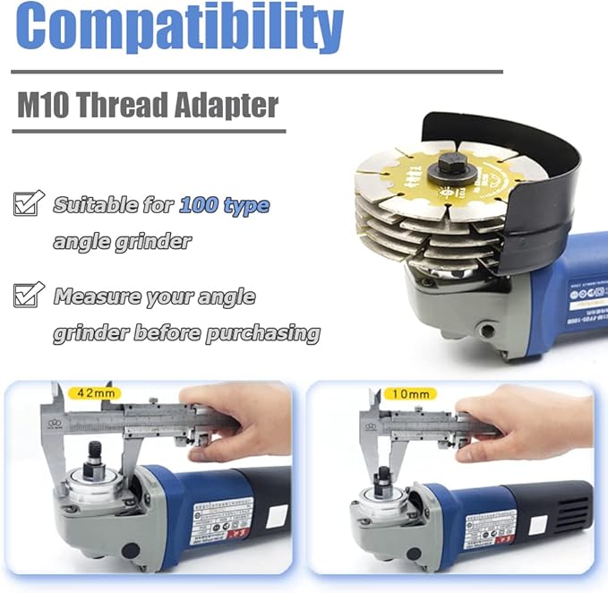 Mesee M10 Angle Grinder to Grooving Machine Adapter, Quick Change Slotter Adapter Conversion Head Attachment Angle Grinder Variable Slotting Machine Converter Tool Accessory - Black