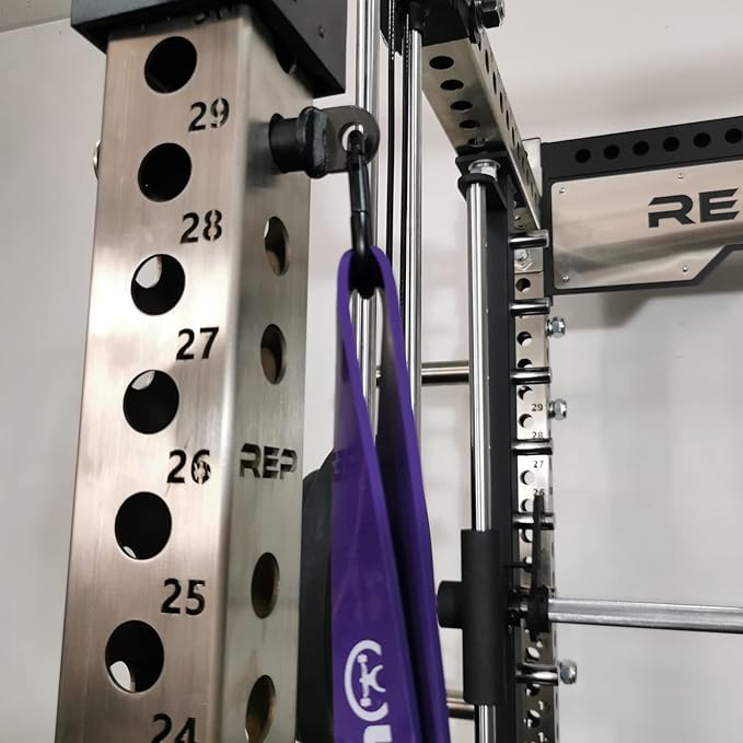 Power Cage Squat Rack Home Gym Accessories, Fits on 3" X 3" Tube Power Cage with 1" Hole