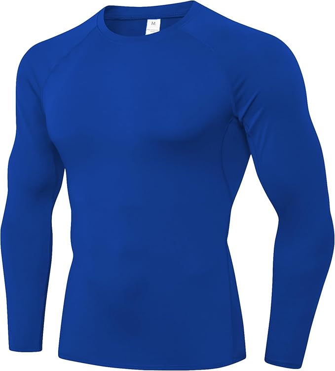 SPVISE 1 or 3 Pack Men's Compression Shirts Long Sleeve Workout Gym T-Shirt Running Top Cool Dry Sports Baselayer Undershirts