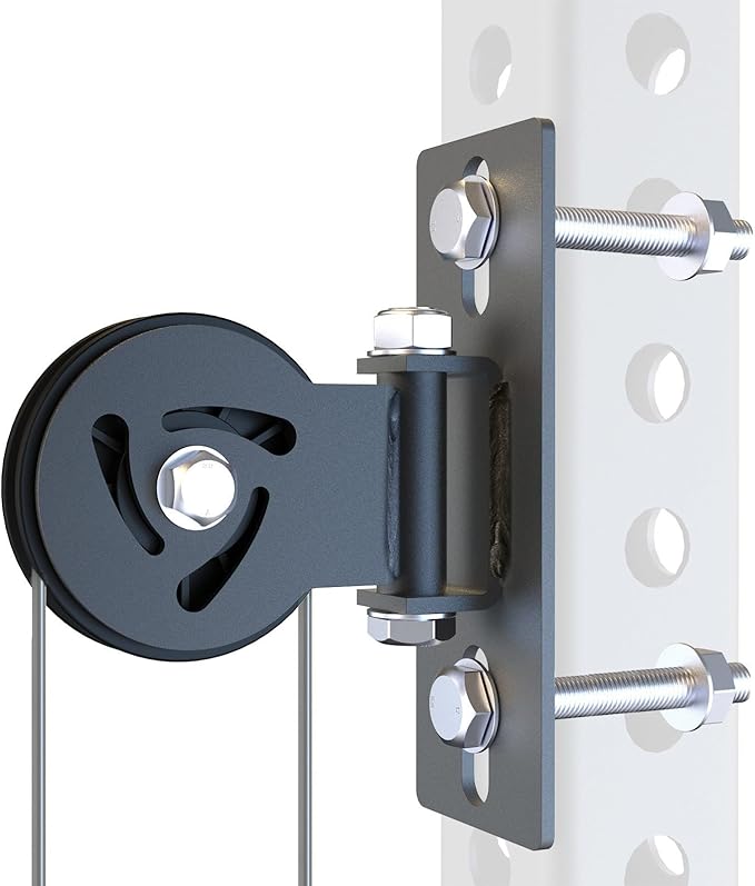 J Bryant Pulley System for Power Rack - Fits 5/8" Hole Size, Cable Pulley Attachment for 2x2, 2x3, 3x3 Racks, Heavy Duty LAT Pulldown, DIY Cable Machine Accessories, Gym Equipment