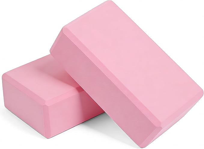AYO Yoga Blocks, Set of 2, Lightweight, Stretch Block, Water Repellent, High Density/Hard EVA, Moisture Proof, Yoga Goods, Beginners, 9.1 x 5.9 inches (23 x 15 cm), Thickness 3.0 inches (7.5 cm