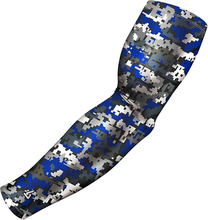 B-Driven Sports Pro Fit Compression Arm Sleeve - Arm Sleeve for Men Women & Youth - Basketball, Baseball, Football - Single