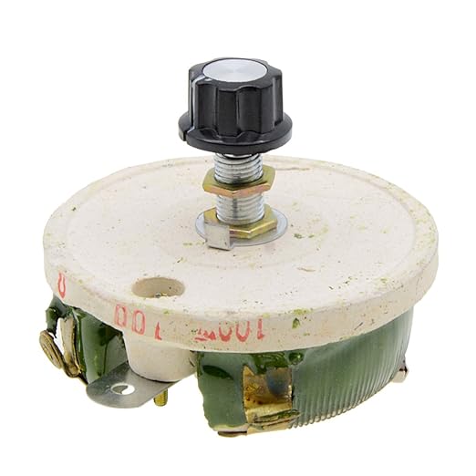 YXQ 100W 100Ohm Rheostat Ceramic Sliding Disk Variable Power Resistors Adjustable Wirewound with Potentiometer Pot