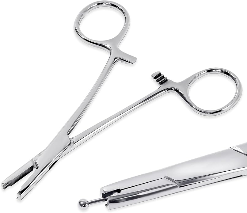Piercing Ball Grabber Tool 3mm 4mm 5mm Piercing Ball Screw Removal Tool Reusable Bead Clamping Assistant Tool for Changing Jewelry